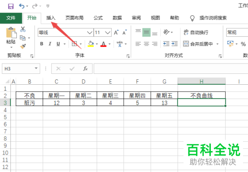 如何在Excel表格中插入迷你折线图