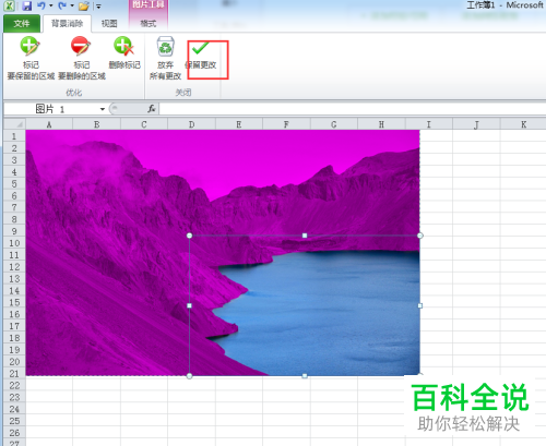 如何在Excel中去除图片的背景？