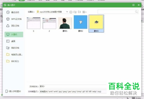 如何在wps2019中除去图片的背景色
