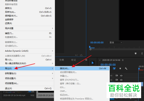 如何在PR软件中导出GIF动图