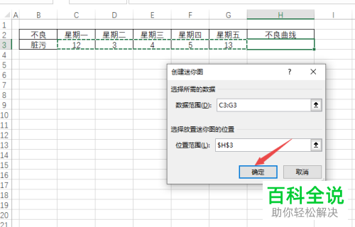 如何在Excel表格中插入迷你折线图