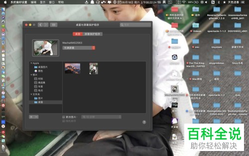 如何在苹果电脑上用自己的照片做桌面？