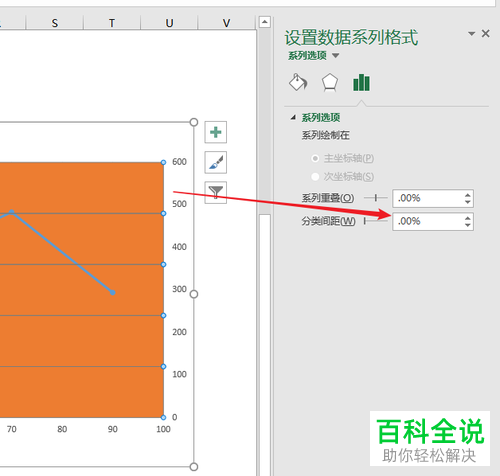 如何在电脑端Excel中创建以条形图和折线图为组合的图表？
