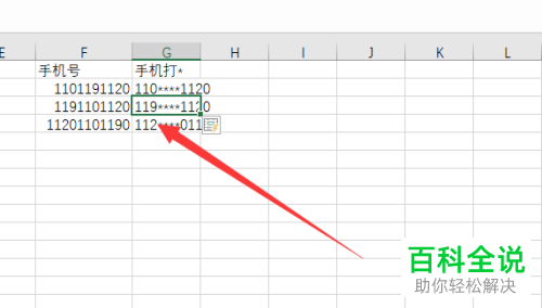 如何在电脑版Excel中打码隐私数字