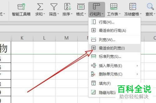 如何自动将WPS2019的表格调整成最佳列宽