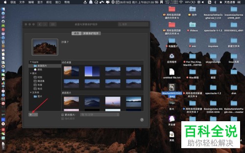 如何在苹果电脑上用自己的照片做桌面？