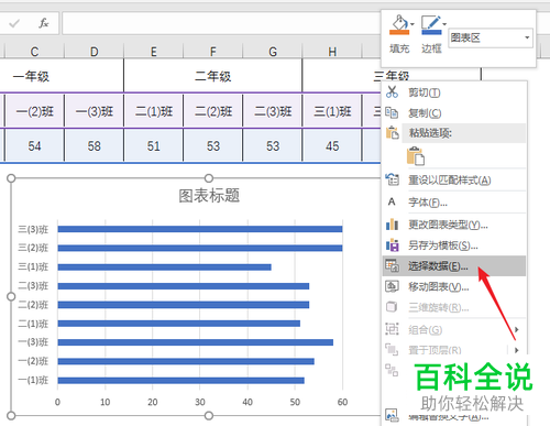 如何在Excel条形图纵轴中添加分组标签文字？