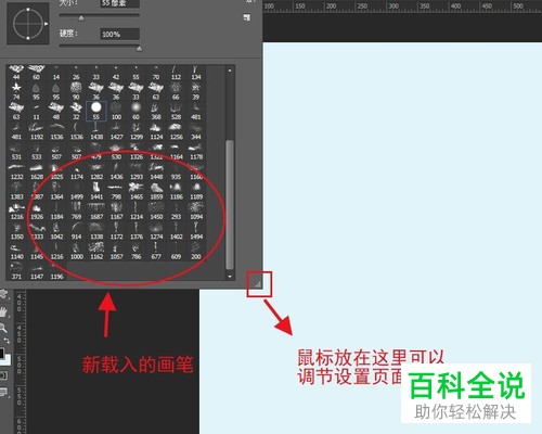 如何在PS软件中安装画笔