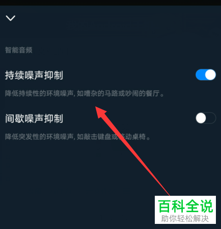 如何在钉钉的视频会议中设置开启噪声抑制