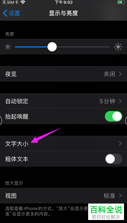 如何增加iPhone苹果手机中字体的大小