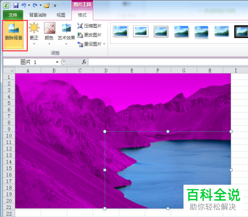 如何在Excel中去除图片的背景？