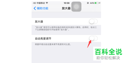 如何在苹果/iPhone手机中开启自动调节亮度？