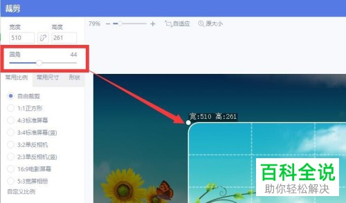 如何在美图秀秀中把照片裁剪成圆角