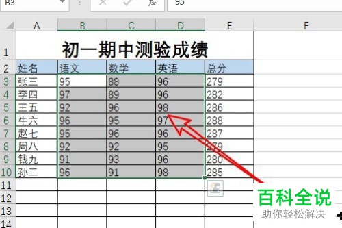 如何在电脑版excel2019中用红色圈出指定数据