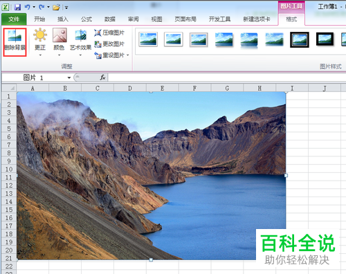 如何在Excel中去除图片的背景？