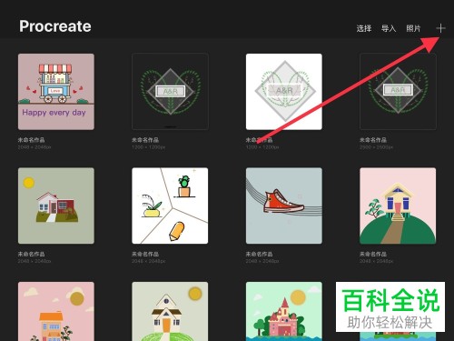 如何在Procreate创建自定义画布与删除作品