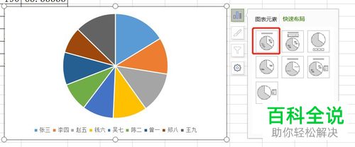 如何在电脑版Excel中制作百分比圆饼图