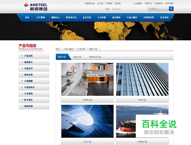 全世界传统行业——钢铁公司官网欣赏