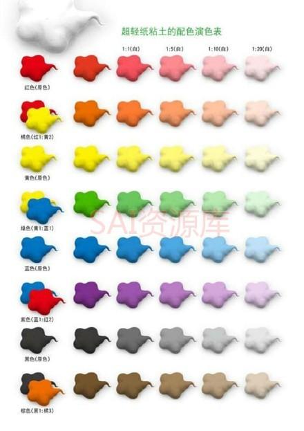 日系插画漫画上色配色表