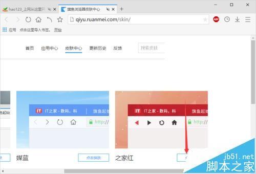 旗鱼浏览器怎么更换皮肤?