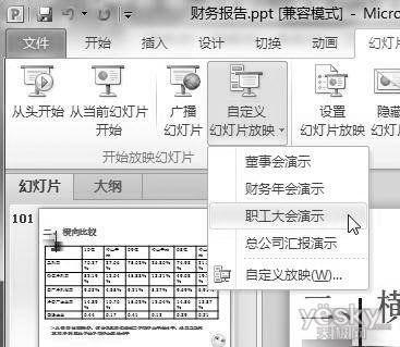 巧用PPT2010中的合并及动画刷做大量简报