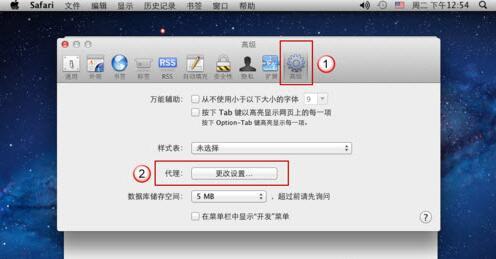 Safari浏览器代理设置