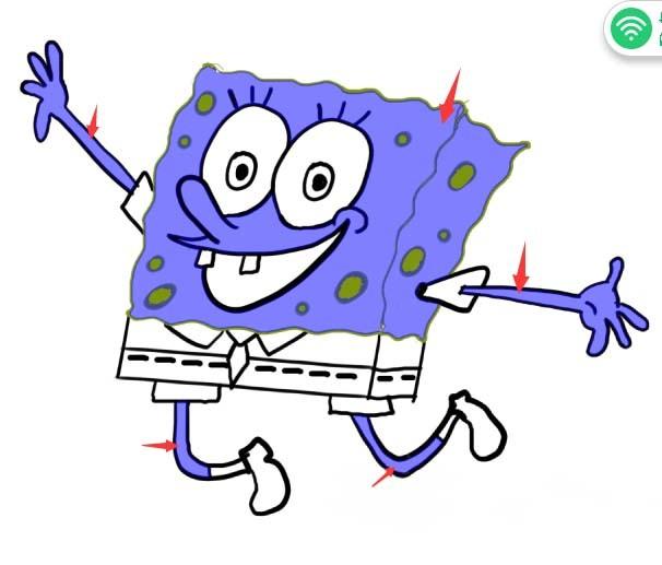 sai海绵宝宝怎么上色? sai上色技巧