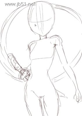 SAI绘画人物上色图文教程举例介绍