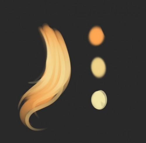 SAI几种偏2次元风格的动漫发色色板参考