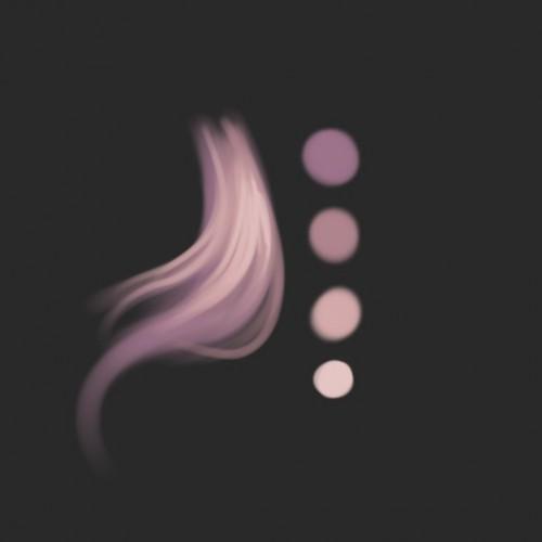 SAI几种偏2次元风格的动漫发色色板参考