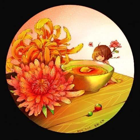 sai怎么给一层层的花瓣涂油画效果的颜色?