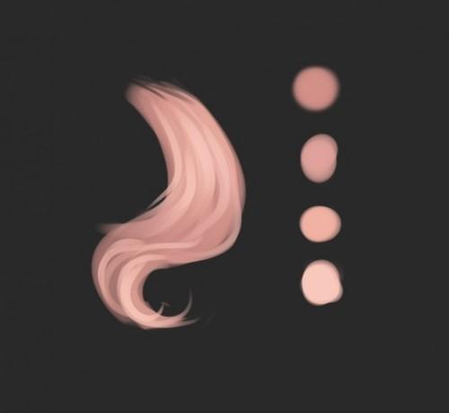 SAI几种偏2次元风格的动漫发色色板参考