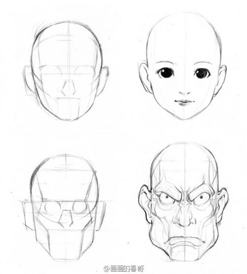 SAI动漫人物五官和脸的画法