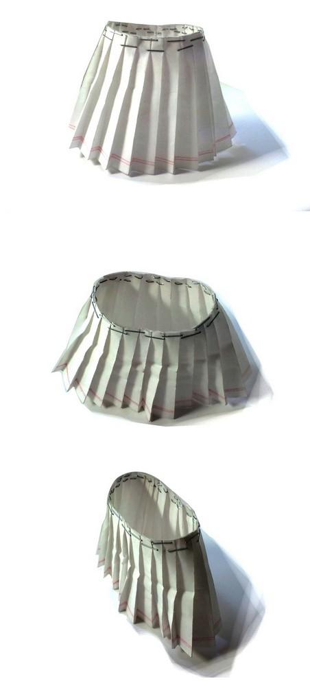 SAI绘师ゼロ画百动漫褶裙的折纸小技巧