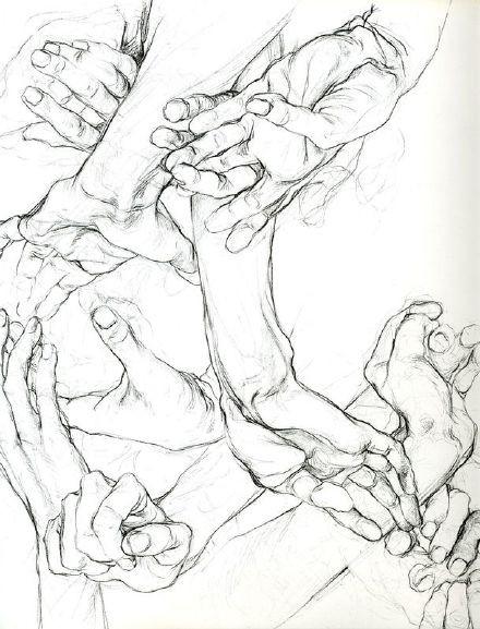 SAI人物器官手姿势的绘画参考及画法