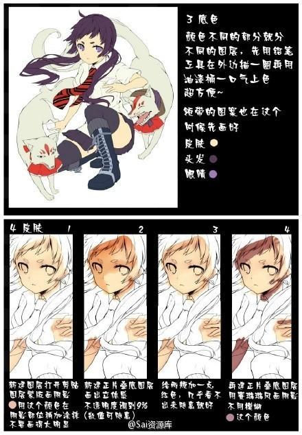 SAI详细上色教程