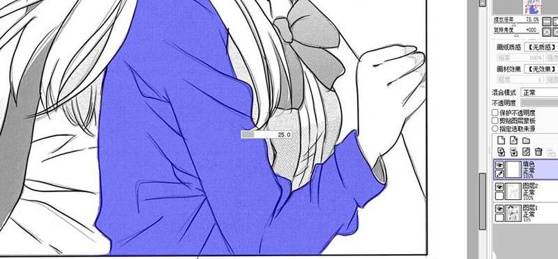 sai怎么给漫画背景添加网点纸效果?