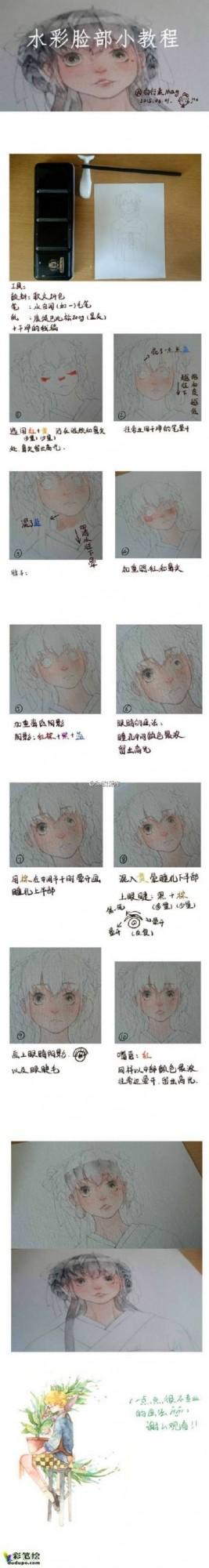 SAI 9个水彩手绘上色及一些绘画技巧的方法