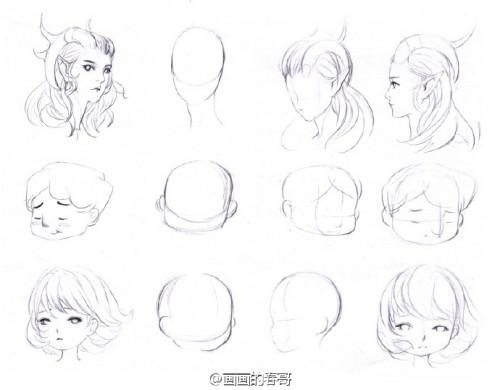 SAI动漫人物五官和脸的画法