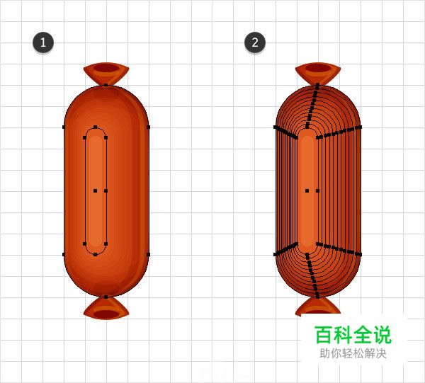 手把手教你绘制烤肠文字效果（AI教程）