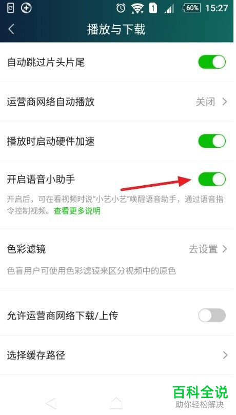 手机爱奇艺APP中的语音小助手功能如何设置开启