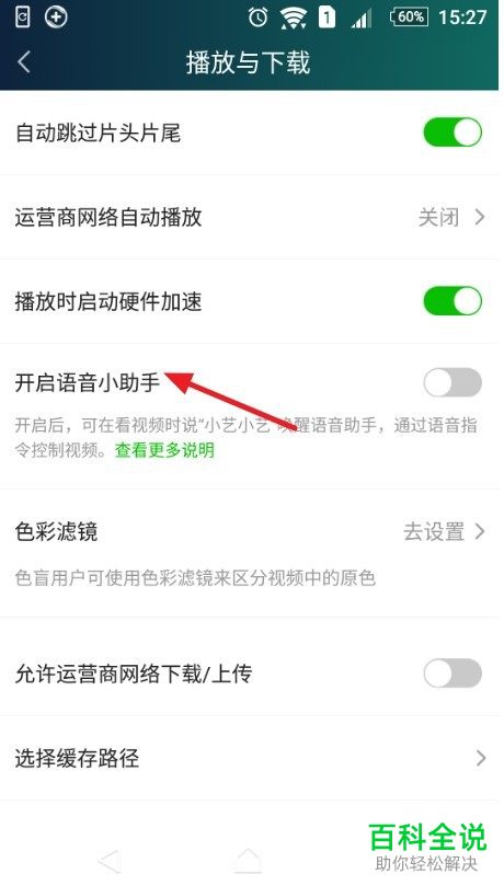 手机爱奇艺APP中的语音小助手功能如何设置开启