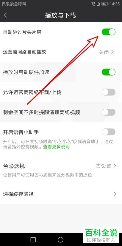 手机爱奇艺如何让视频自动跳过片头和片尾