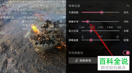 手机哔哩哔哩软件的弹幕字号大小如何设置