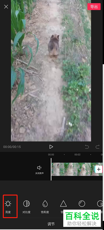 手机剪辑APP如何对视频亮度进行调整
