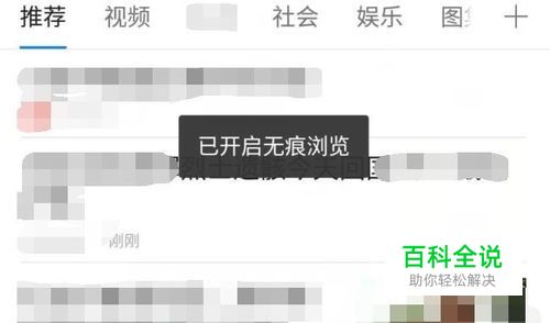 手机浏览器如何设置无痕浏览