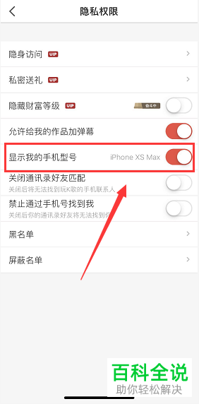 手机全民K歌怎么让手机型号不显示