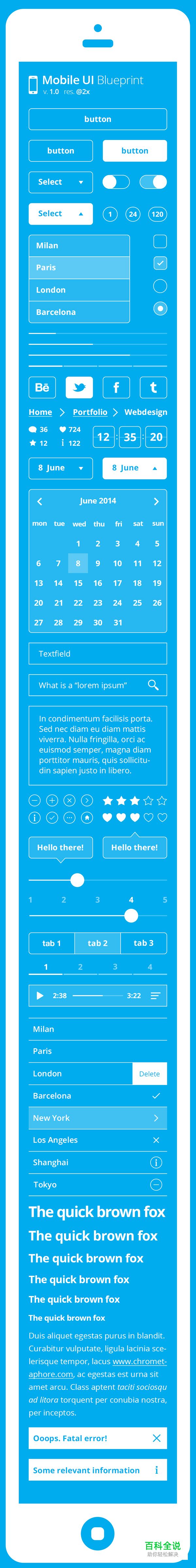 设计师必备12套精美绝伦的界面（UI PSD免费下载）