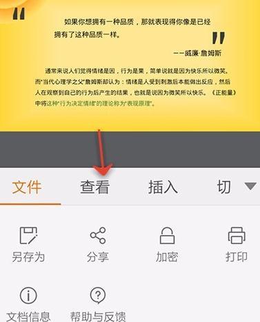 手机wps如何开启屏幕锁定