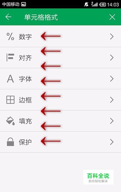 手机WPS Office表格如何设置单元格格式